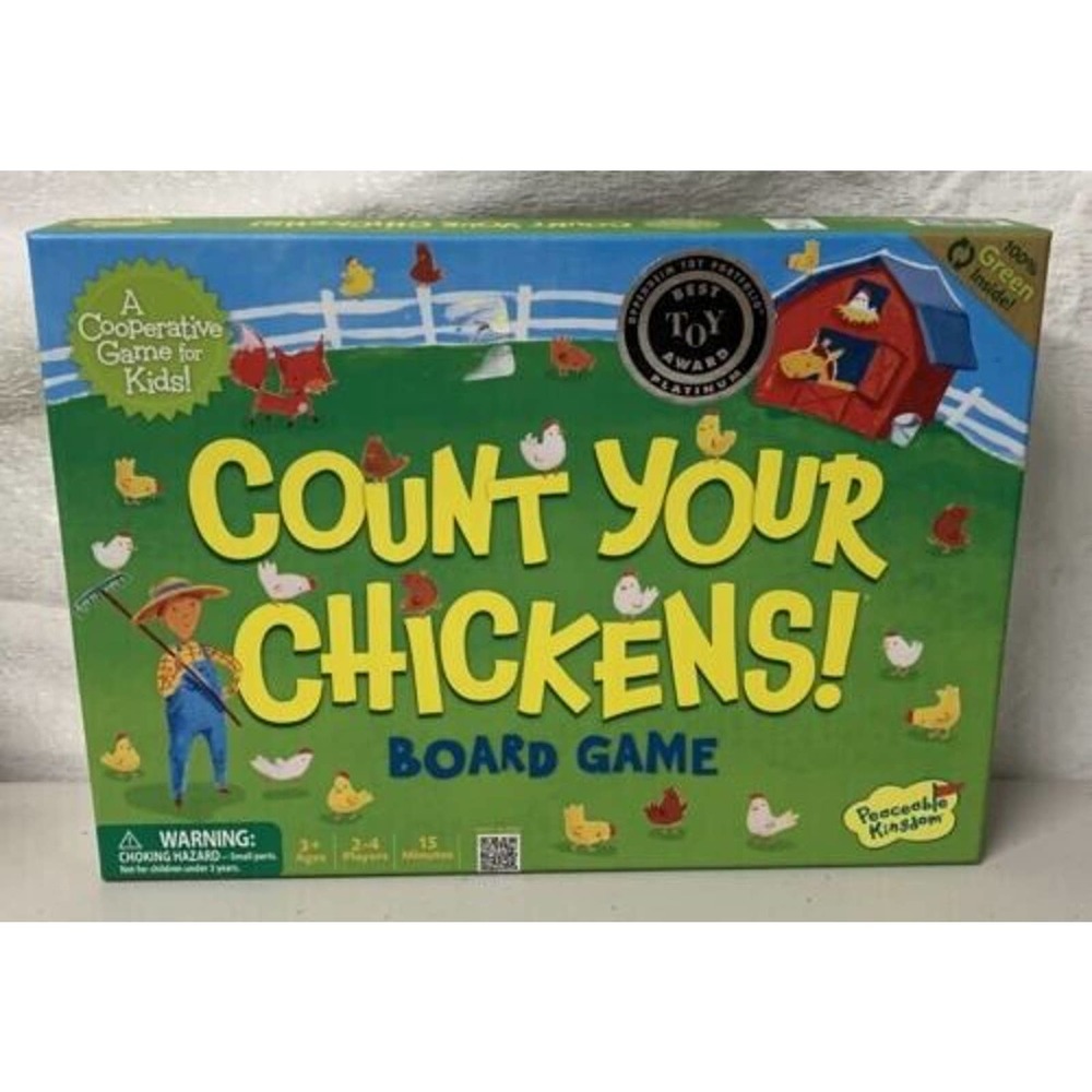 Count Your Chickens Board Game Peaceable Kingdom Cooperative Game for Kids